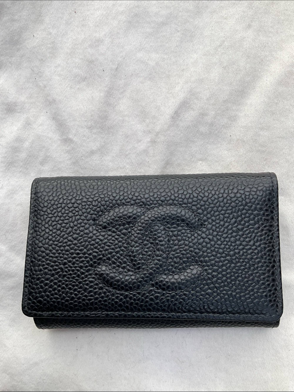 Vintage Chanel Caviar Leather Key Case